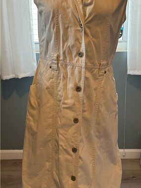 Bill Blass Vintage Button front Khackie Dress
